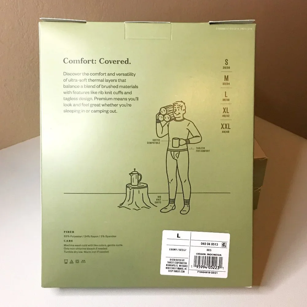 GOODFELLOW & CO Men's Premium Ultra Soft Thermal Pants NEW IN BOX! - Picture 5 of 11